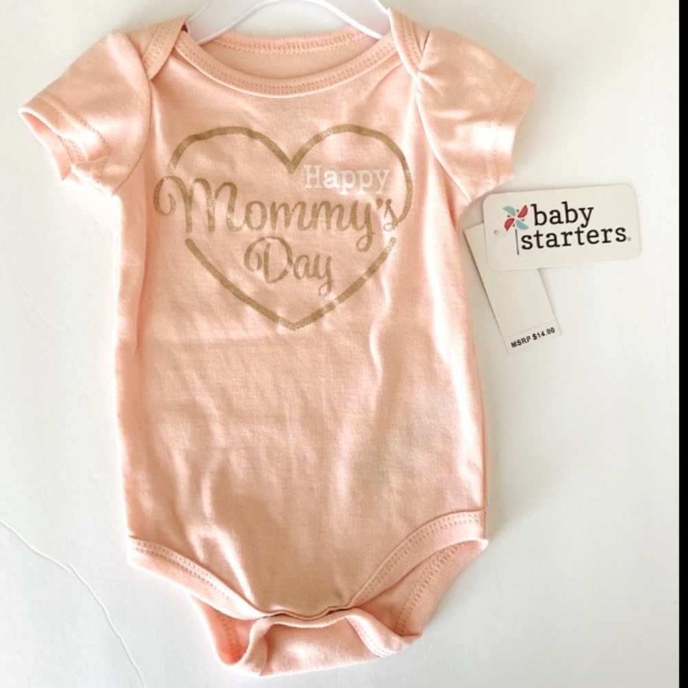 Happy Mommy's Day Baby Starters Size 6M Bodysuit Pink Mothers Day